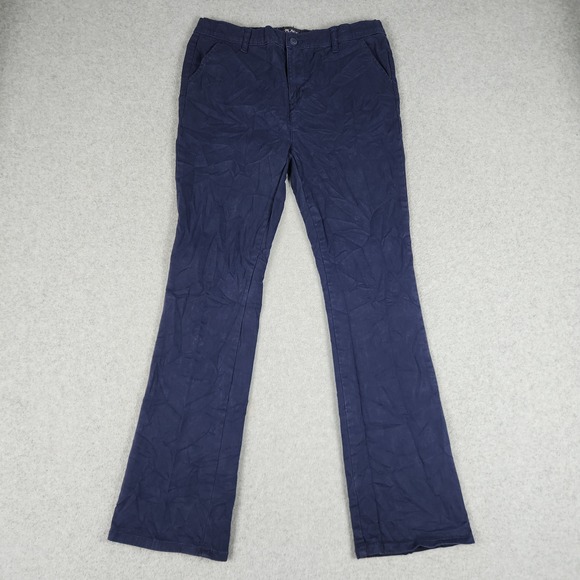 The Children's Place Other - The Childrens Place Chino Pants Kids 18 Navy Blue Cotton Straight Leg‎ Stretch